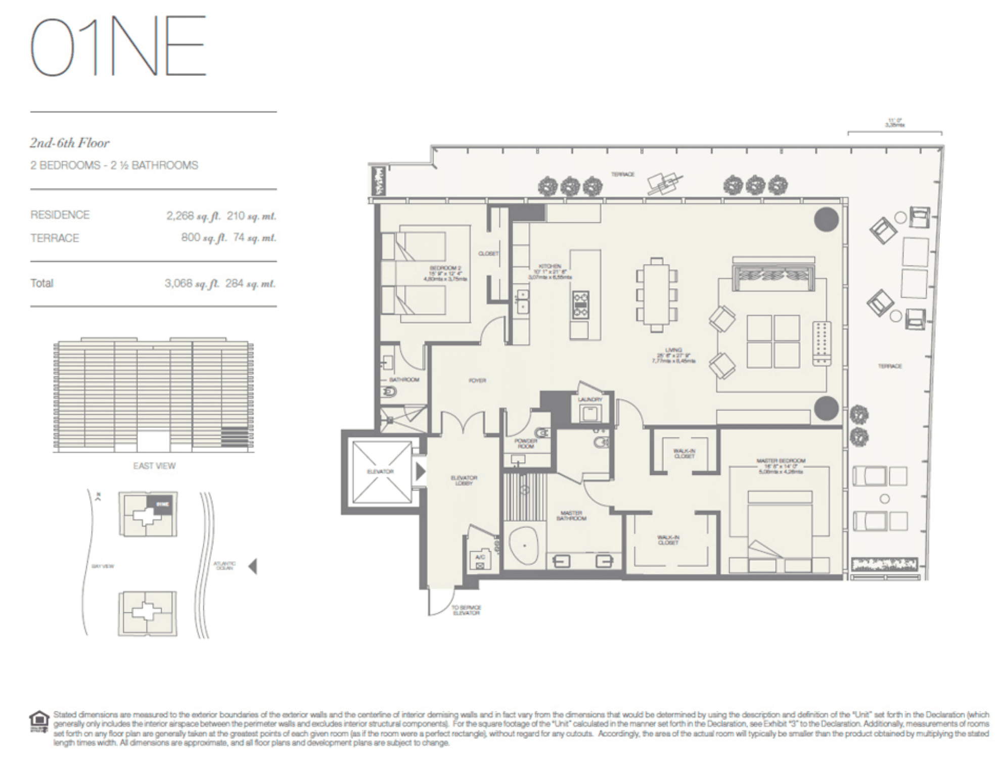 Oceana Bal Harbour 01NE floor plan