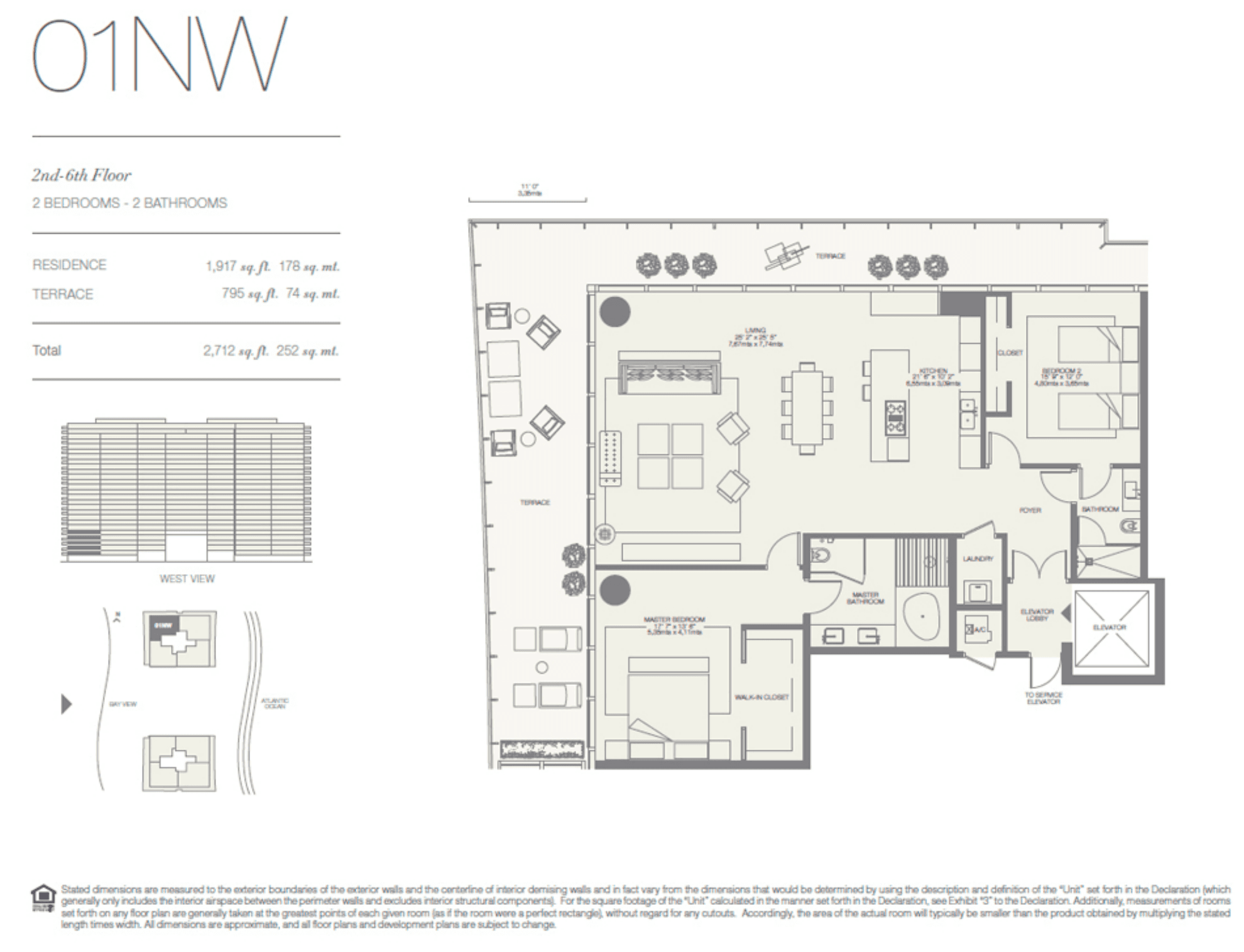Oceana Bal Harbour 01NW floor plan