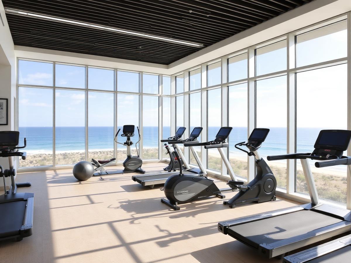 Fitness Center With Ocean View